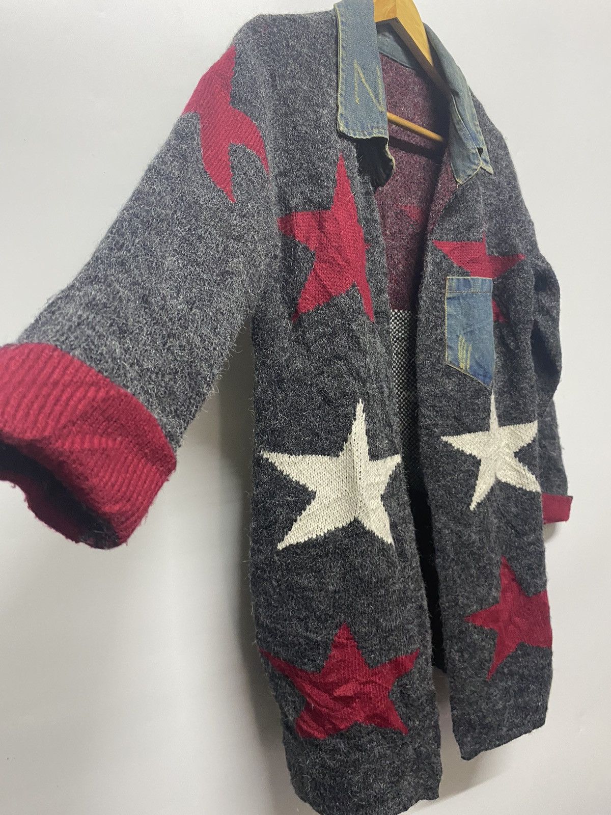 Designer × Japanese Brand × Other Japanese Brand Knitwear Wool Star Sweater Size M / US 6-8 / IT 42-44 - 3 Thumbnail