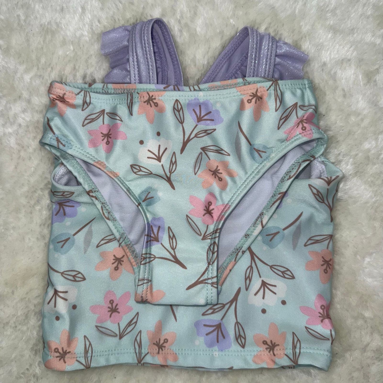 Other NWOT Disney Frozen Elsa Toddler 2-Piece Ruffled Swimwear 2T Size ONE SIZE - 3 Thumbnail