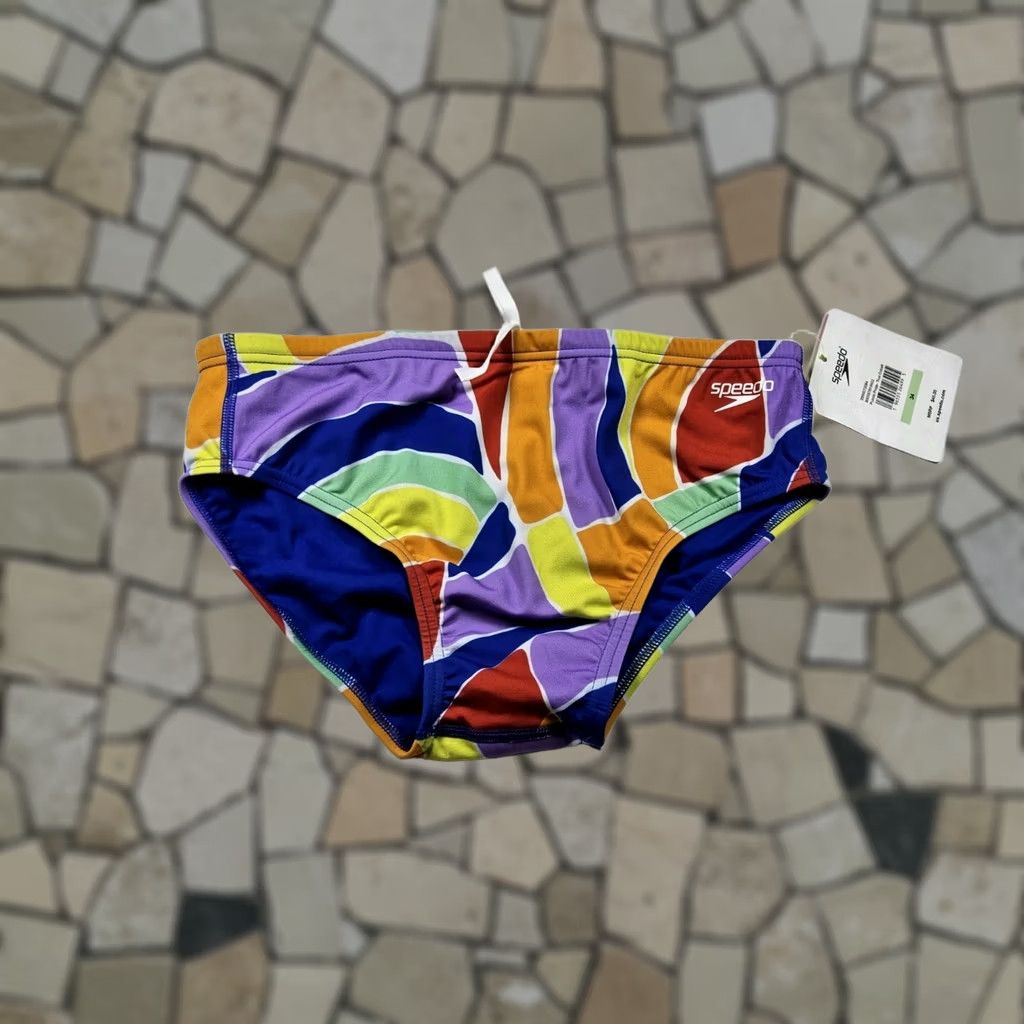 Speedo Speedo Vibe Pride Collection Swim Brief Swimsuit Puzzle Size 34 Size US 34 / EU 50 - 1 Thumbnail