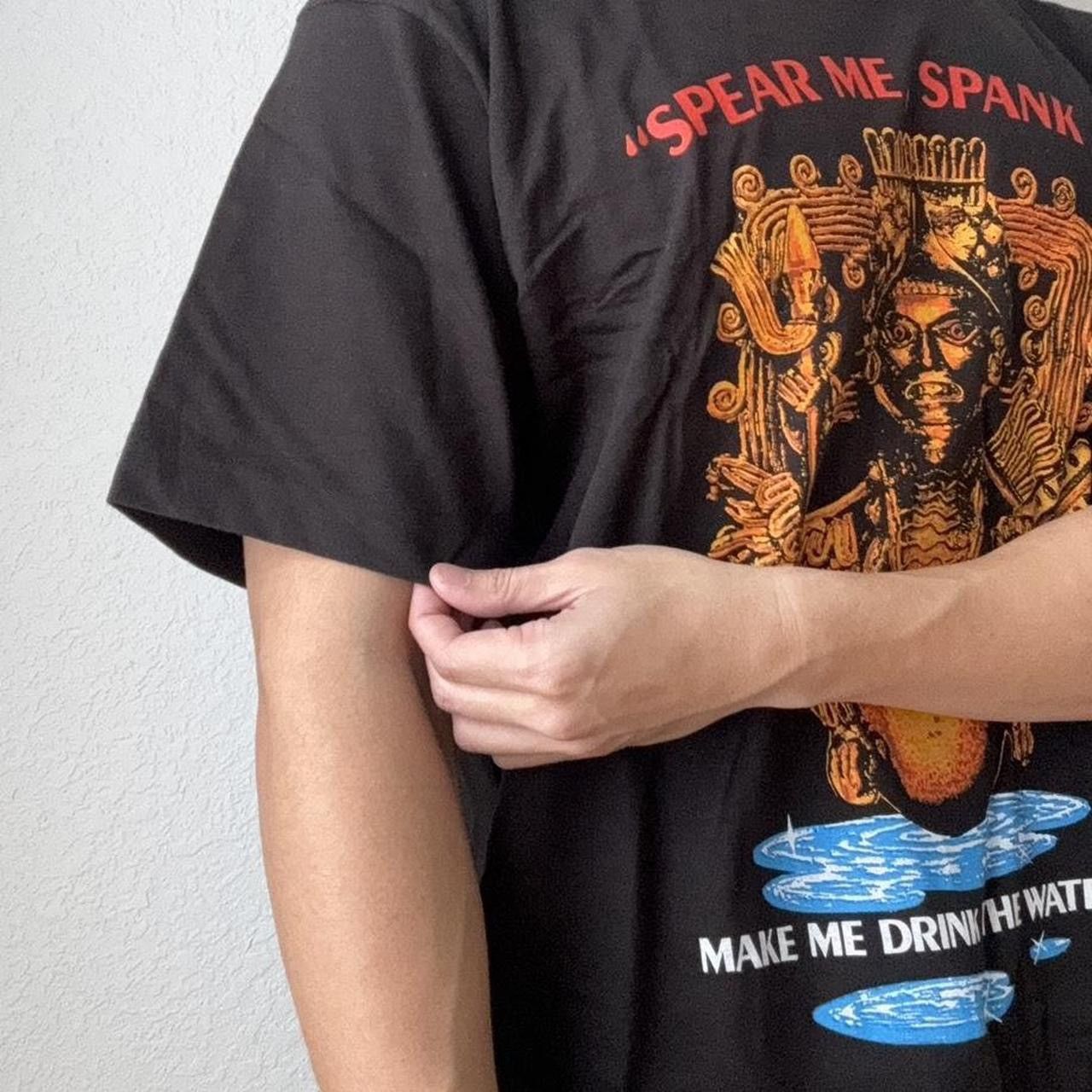 Vintage Vintage Senor Lopez 'Spear Me, Spank Me' Graphics Black Tee Size US L / EU 52-54 / 3 - 5 Thumbnail