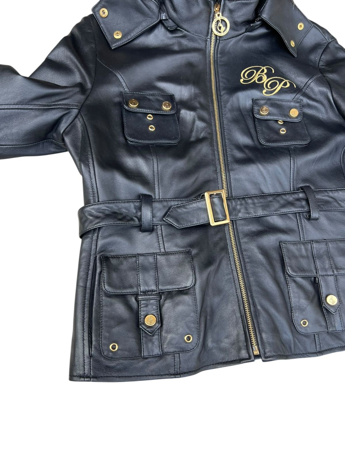 Leather Baby Phat Nappa Leather Jacket Hoodie Size L / US 10 / IT 46 - 7 Thumbnail