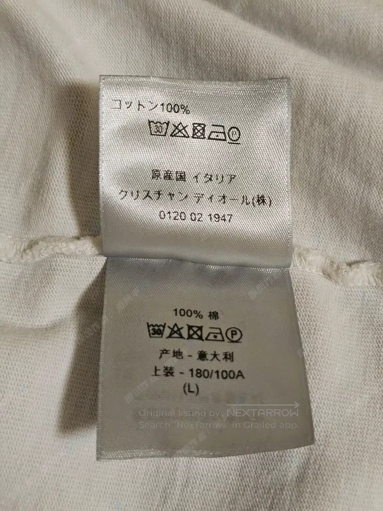 Dior Dior Grey short-sleeve T-shirt with hand-written logo i Size US L / EU 52-54 / 3 - 8 Thumbnail