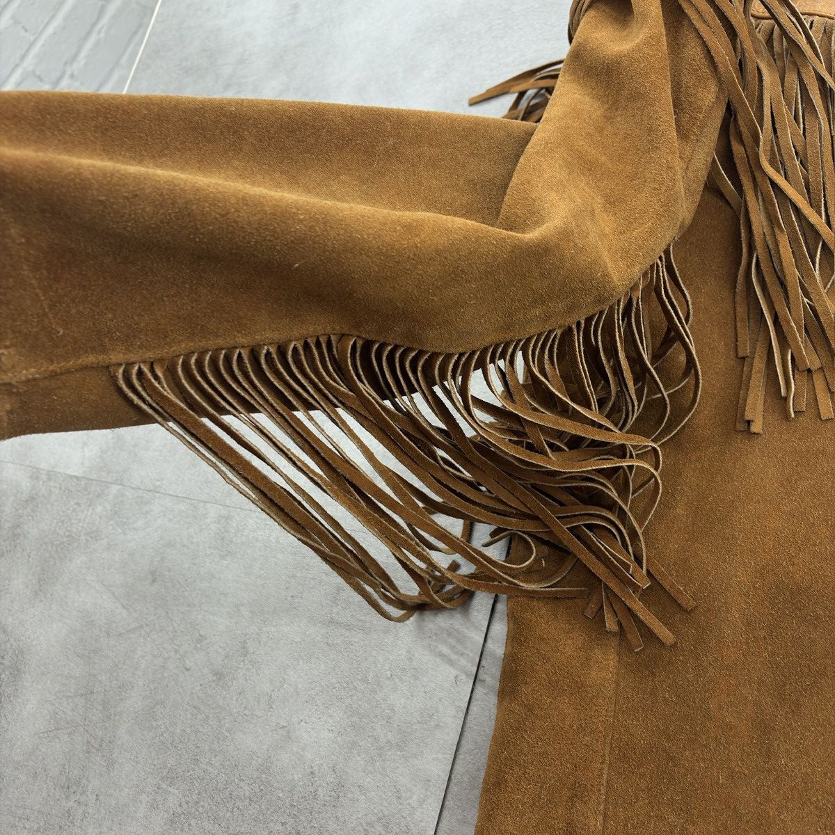 Schott Schott Western Suede Fringe Jacket Made in USA Size US XL / EU 56 / 4 - 9 Thumbnail
