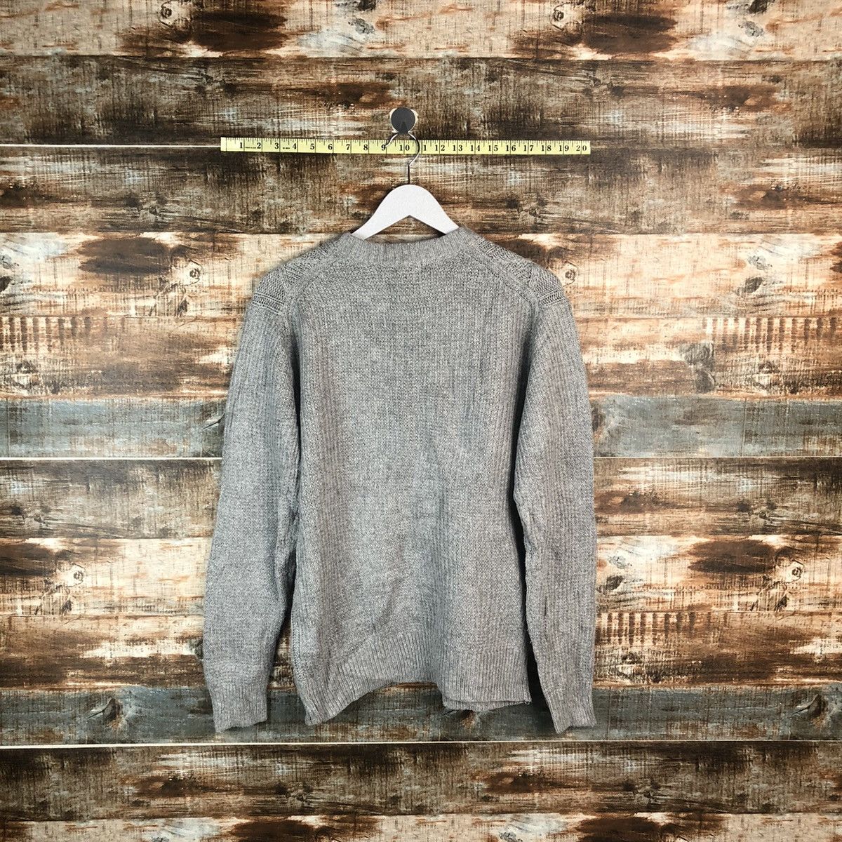 Homespun Knitwear × Uniqlo Uniqlo japan Grey cable Knitwear #A2014 Size US M / EU 48-50 / 2 - 12 Thumbnail