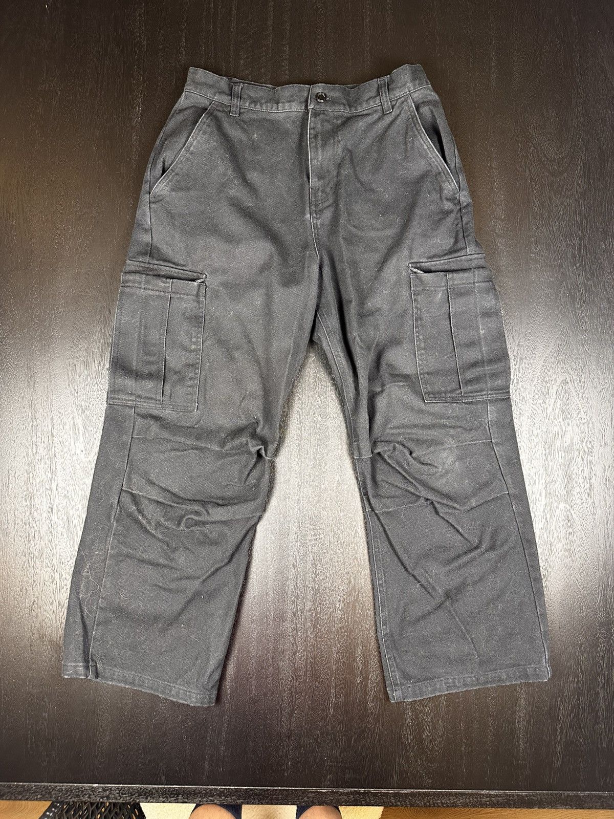 Oak + Fort Oak + Fort Cargo Pants — Black (Baggy, Hemmed for 5’5”) Size US 30 / EU 46 - 1 Thumbnail