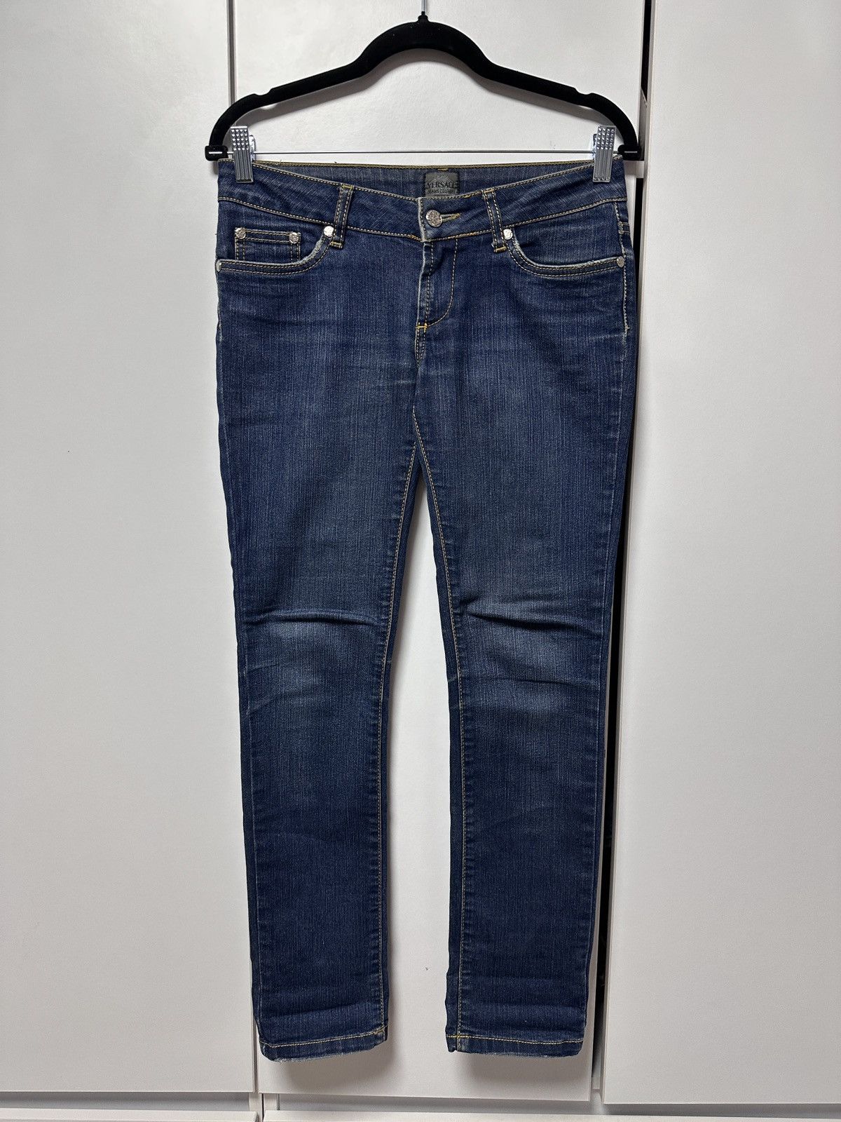 Versace VERSACE jeans with rhinestones denim Size 28" / US 6 / IT 42 - 2 Thumbnail