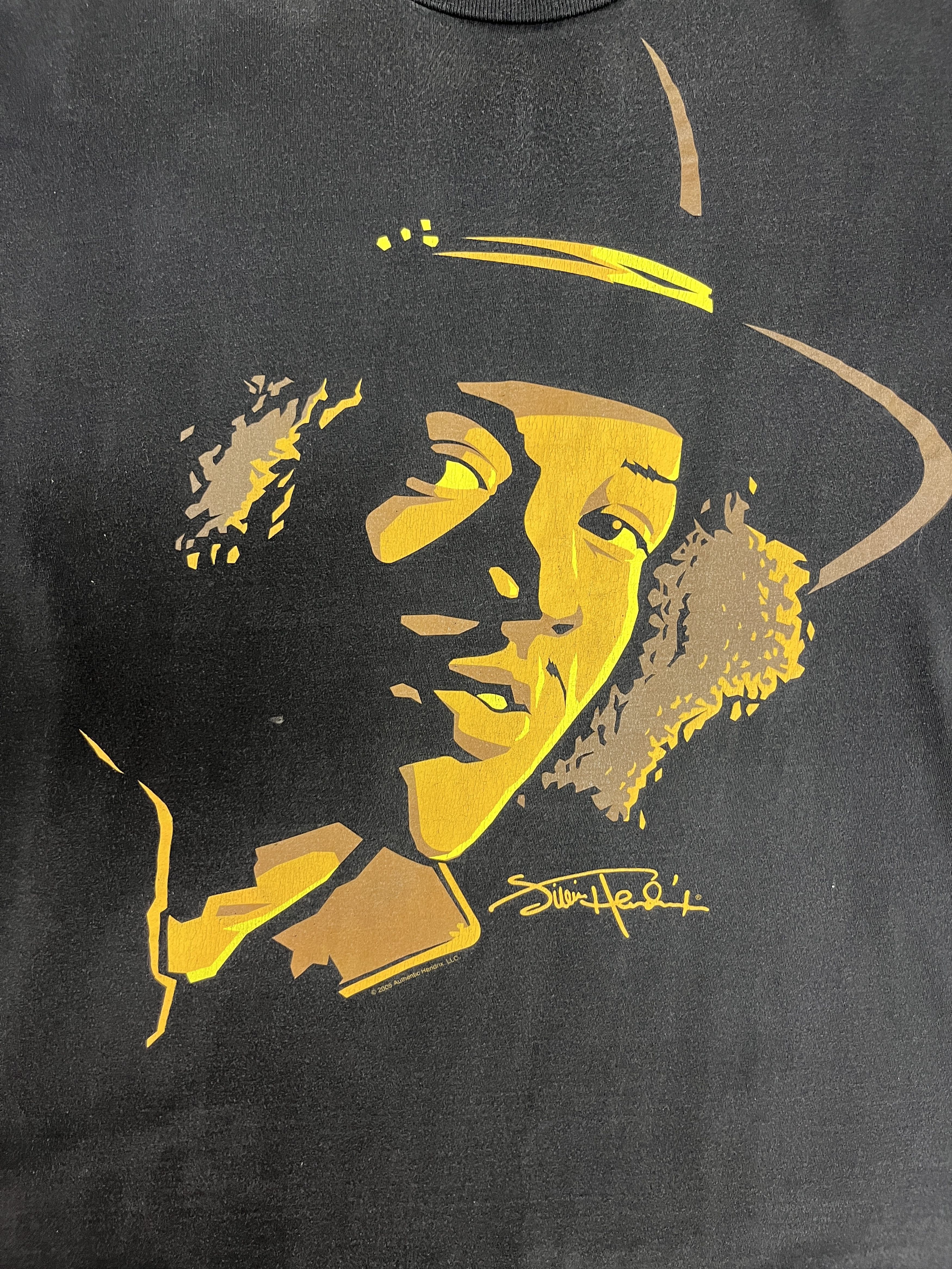 Vintage Jimi Hendrix Vintage Y2K Black T-Shirt Tee Size US XXL / EU 58 / 5 - 2 Thumbnail