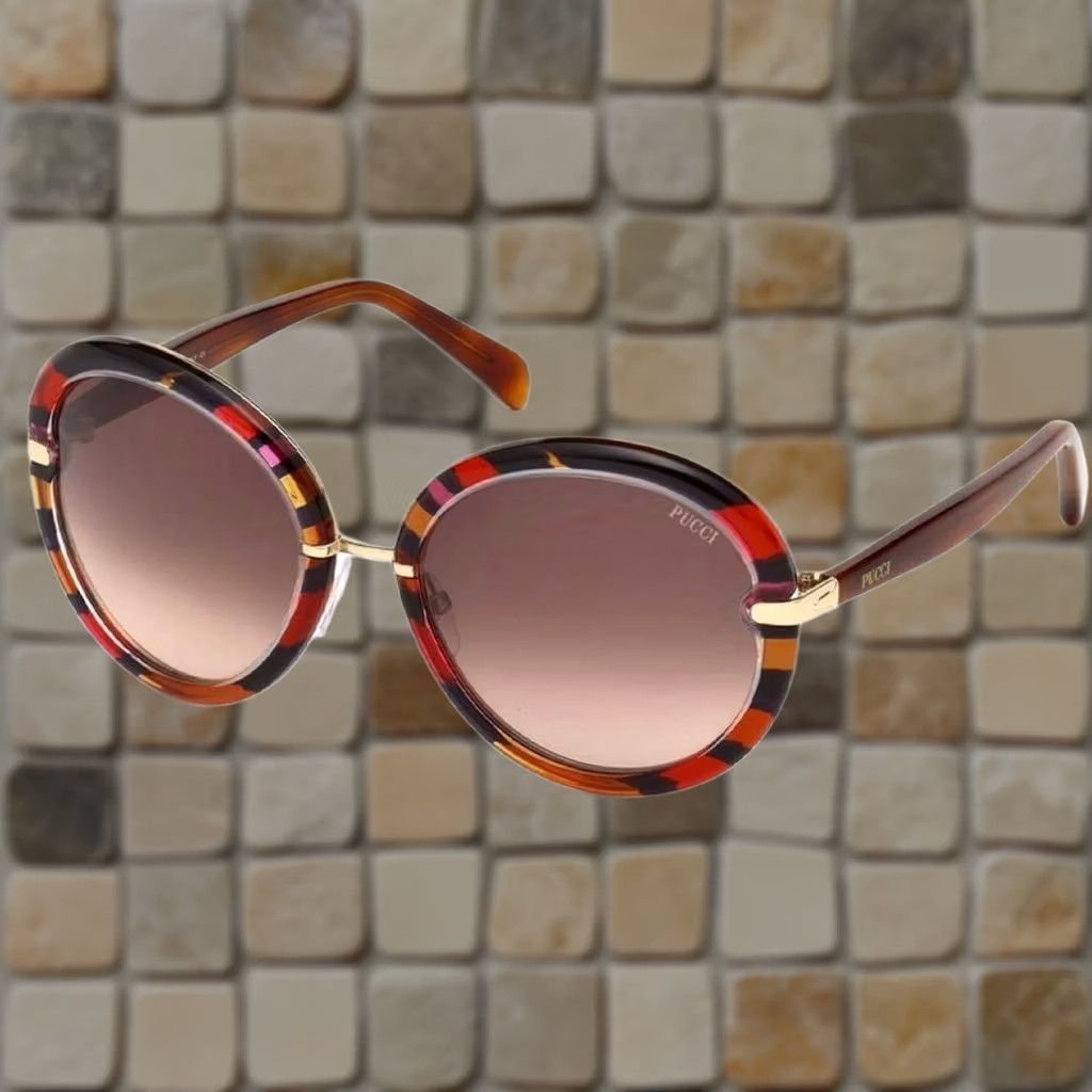 Emilio Pucci Emilio Pucci Sunglasses Red Pucci Pattern Unused Designer Italy Size ONE SIZE - 1 Thumbnail