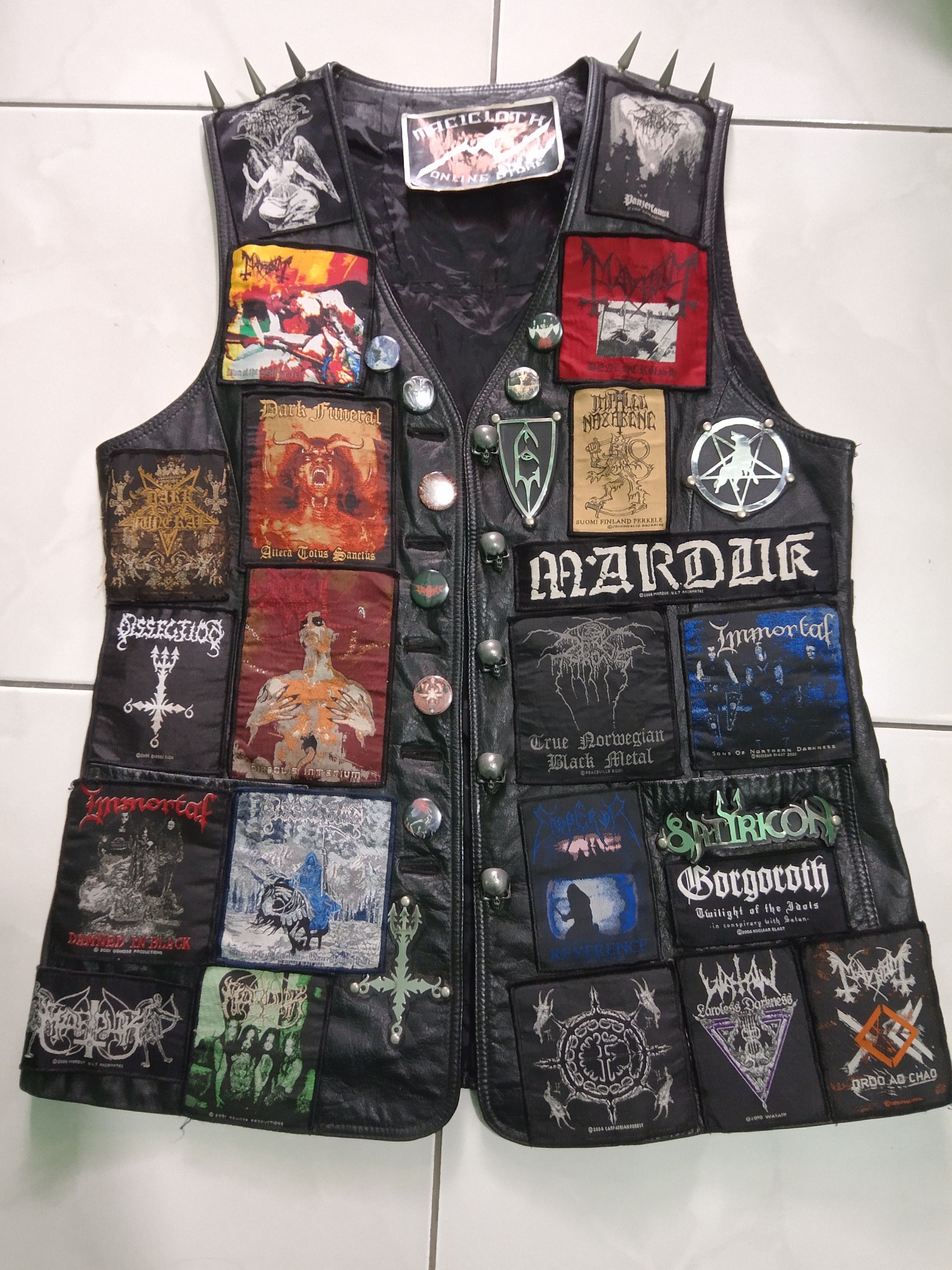 Handmade × Leather BATTLE VEST leather vest Size US M / EU 48-50 / 2 - 1 Thumbnail