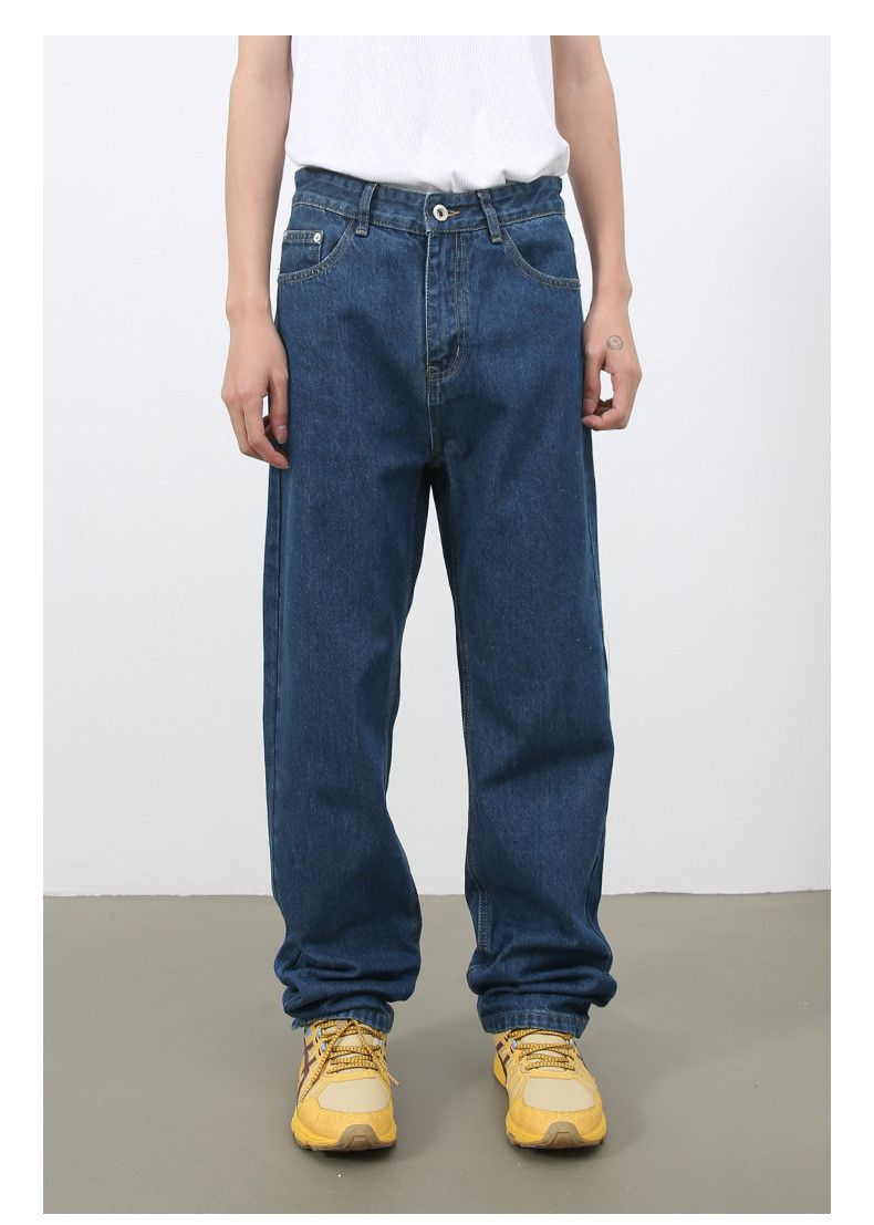Japanese Brand × Jean Japanese retro straight washed jeans loose straight Size US 32 / EU 48 - 1 Thumbnail