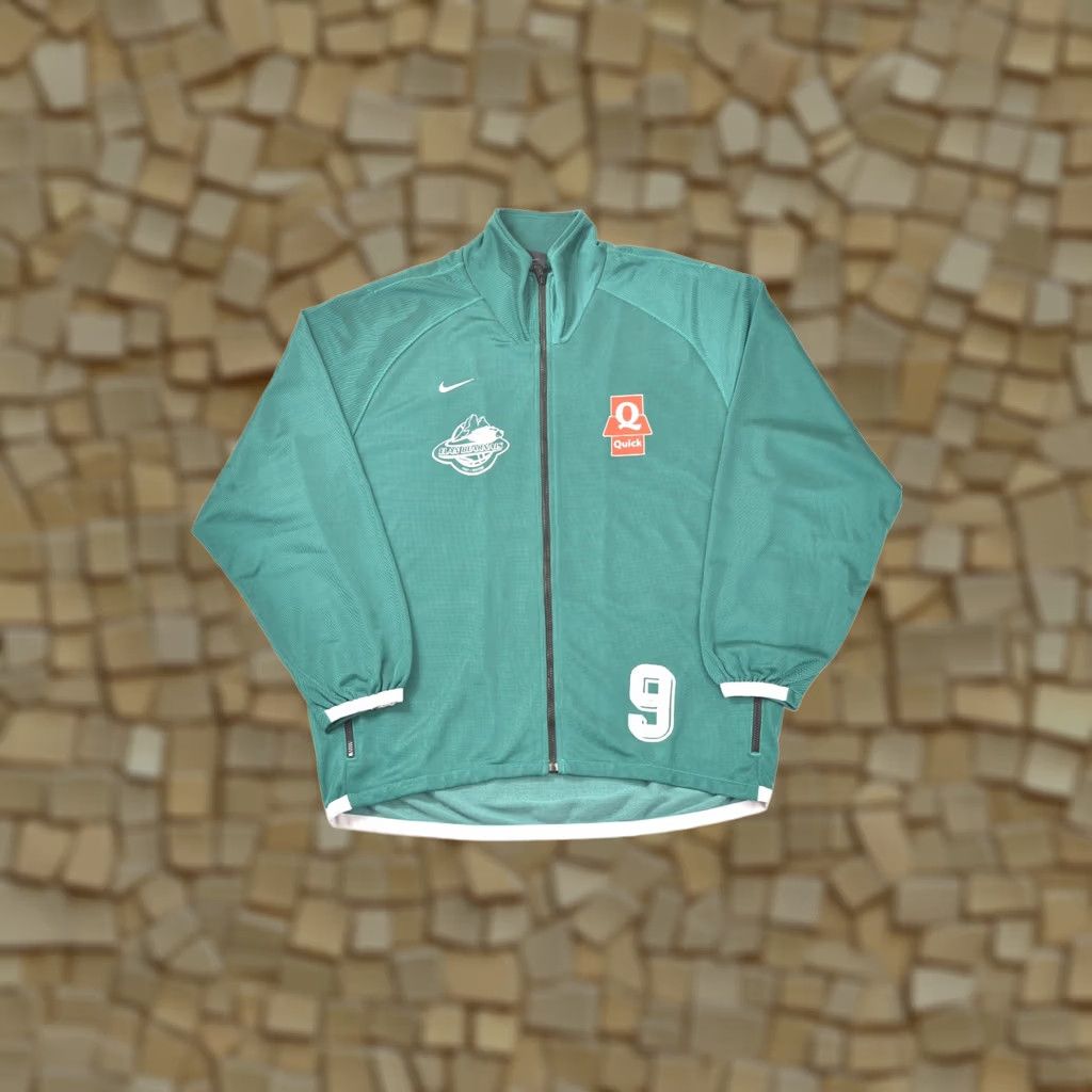 Nike Nike Elan Bearnais Vintage 2001 Track Jacket Men's XL Green Basketball F1 BUS Size US XL / EU 56 / 4 - 1 Thumbnail