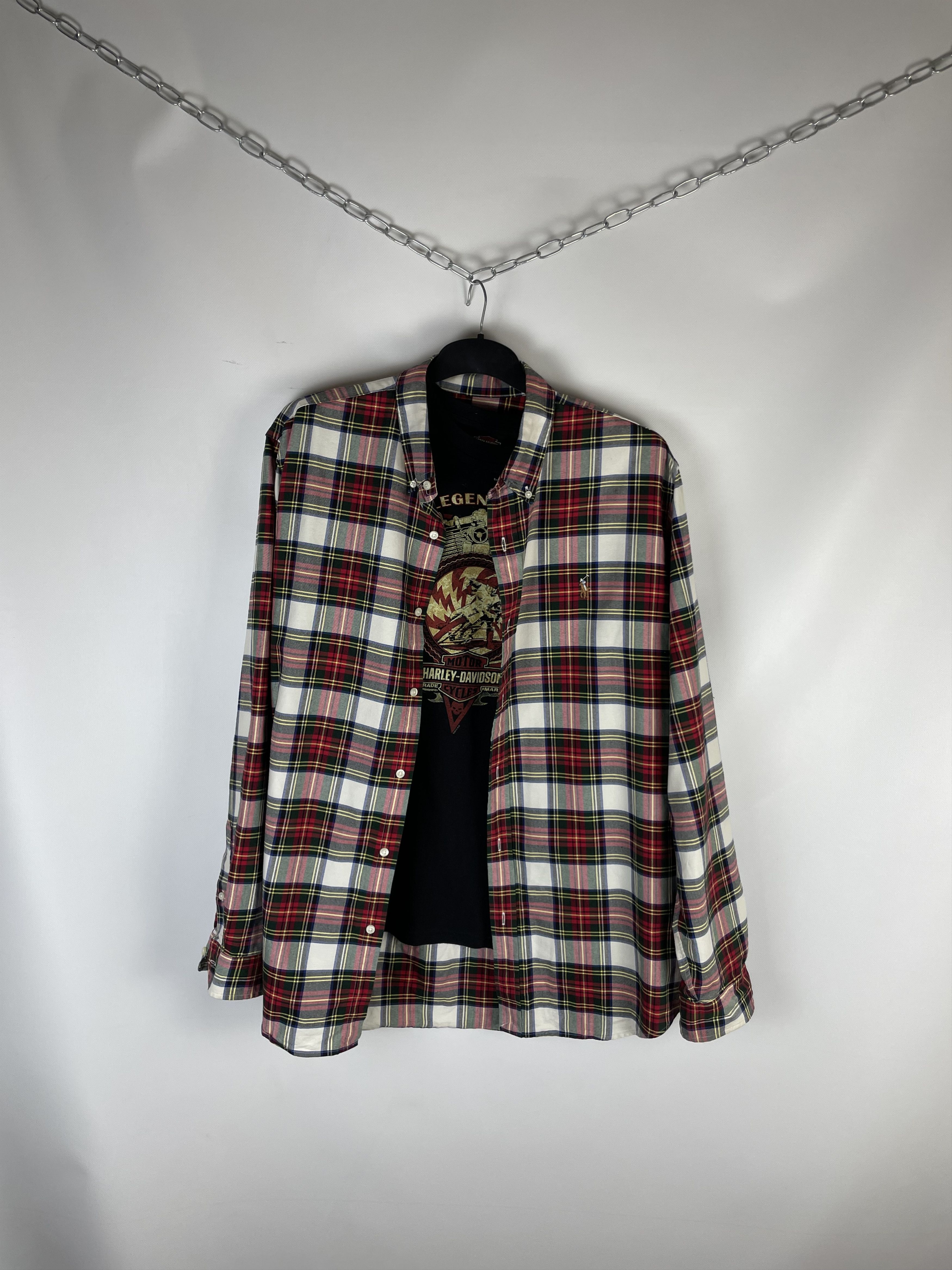 Flannel Flannel Polo Ralph Lauren Vintage Mens Shirt Size US XXL / EU 58 / 5 - 1 Thumbnail