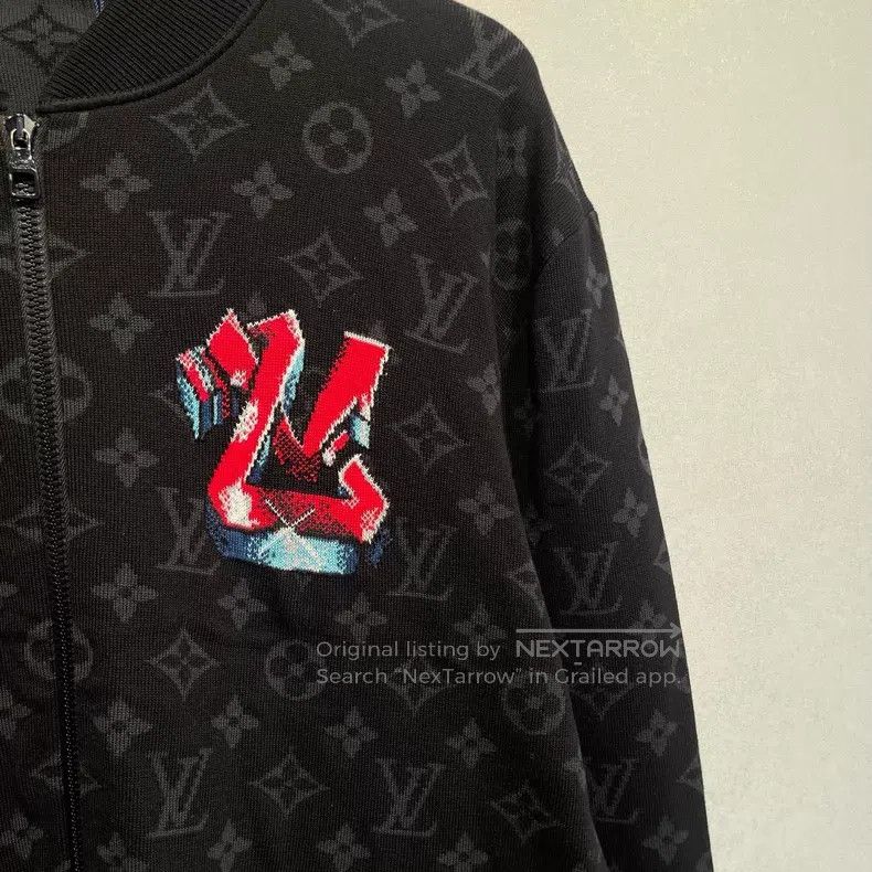 Louis Vuitton Louis Vuitton Old Flower Graffiti Print Zipper Jacket Size US XL / EU 56 / 4 - 3 Thumbnail