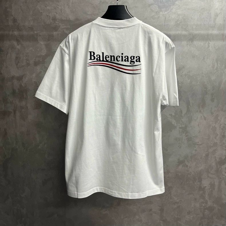 Balenciaga Balenciaga White Coke Embroidered Logo Round Neck Short Sle Size US XS / EU 42 / 0 - 6 Thumbnail