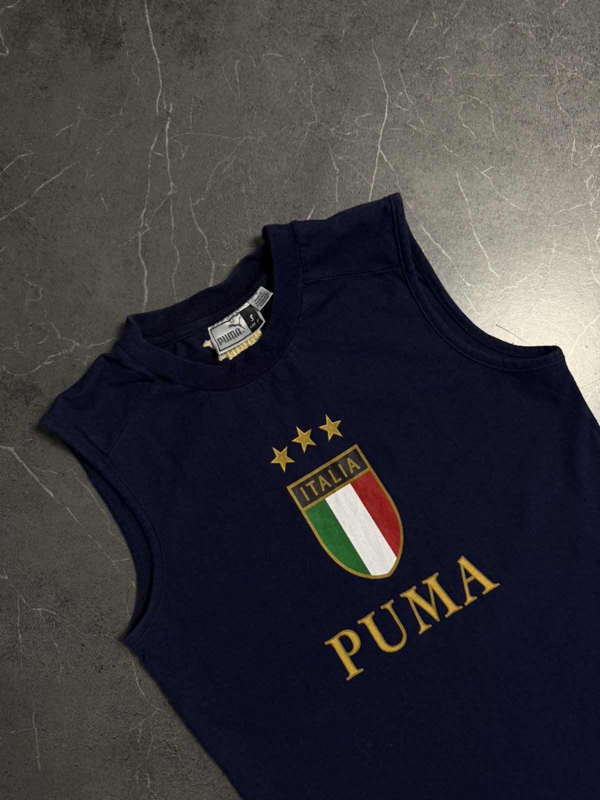 Puma Puma Italia big logo short sleeve shirt vintage 90-e Size US S / EU 44-46 / 1 - 4 Thumbnail