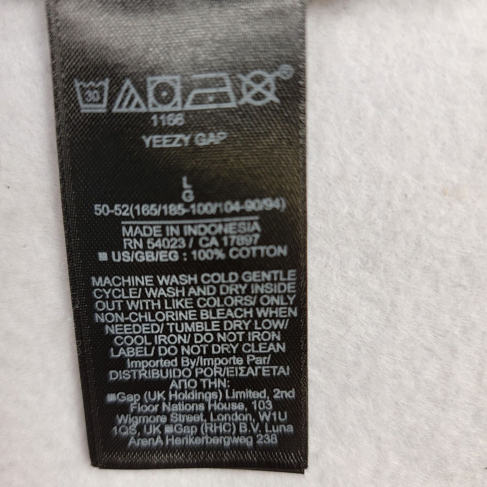 Yeezy Yeezy x GAP 09 Loose Tank - Black - Men's Size Large Size US L / EU 52-54 / 3 - 3 Thumbnail