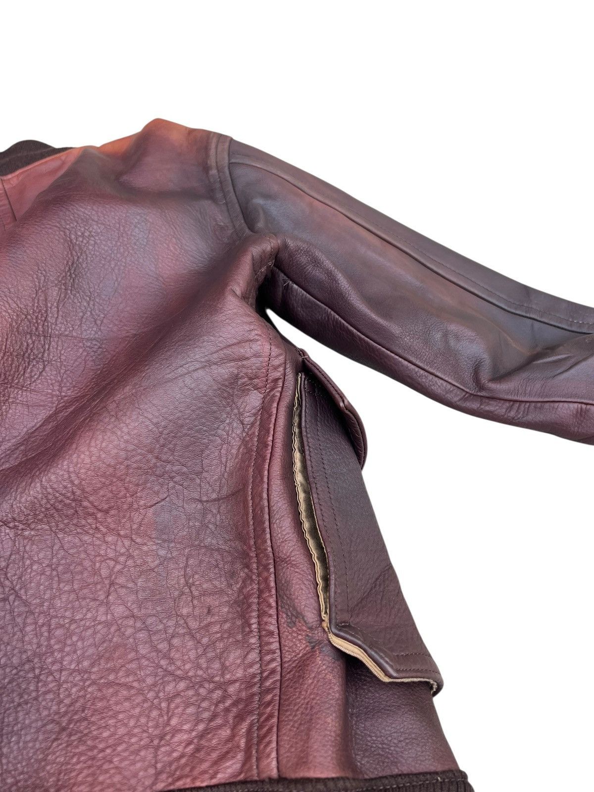 N.Hoolywood SAMPLE Only N.Hoolywood Japan Fade Patina Leather Jacket Size US S / EU 44-46 / 1 - 23 Thumbnail