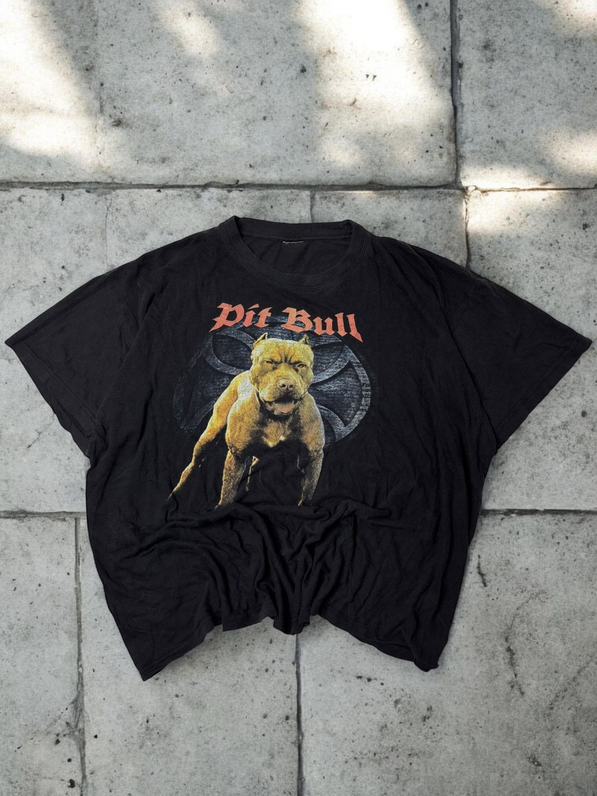 Vintage Vintage distressed archive PitBull germany tee avant garde Size US M / EU 48-50 / 2 - 1 Thumbnail