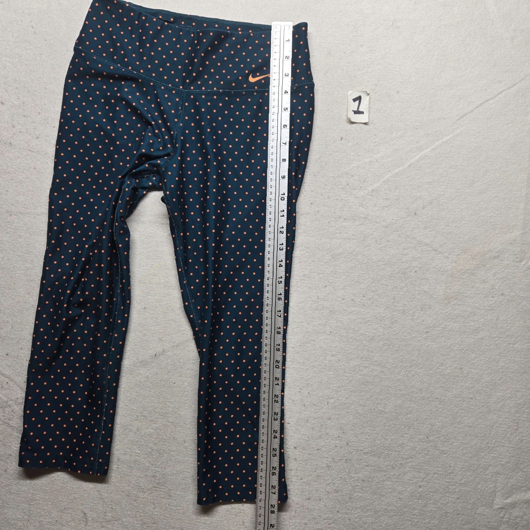 Nike Nike Dri-Fit Capri Leggings Women Small Blue Adult Pants Sports Capri Nike Logo Size 28" / US 6 / IT 42 - 6 Thumbnail