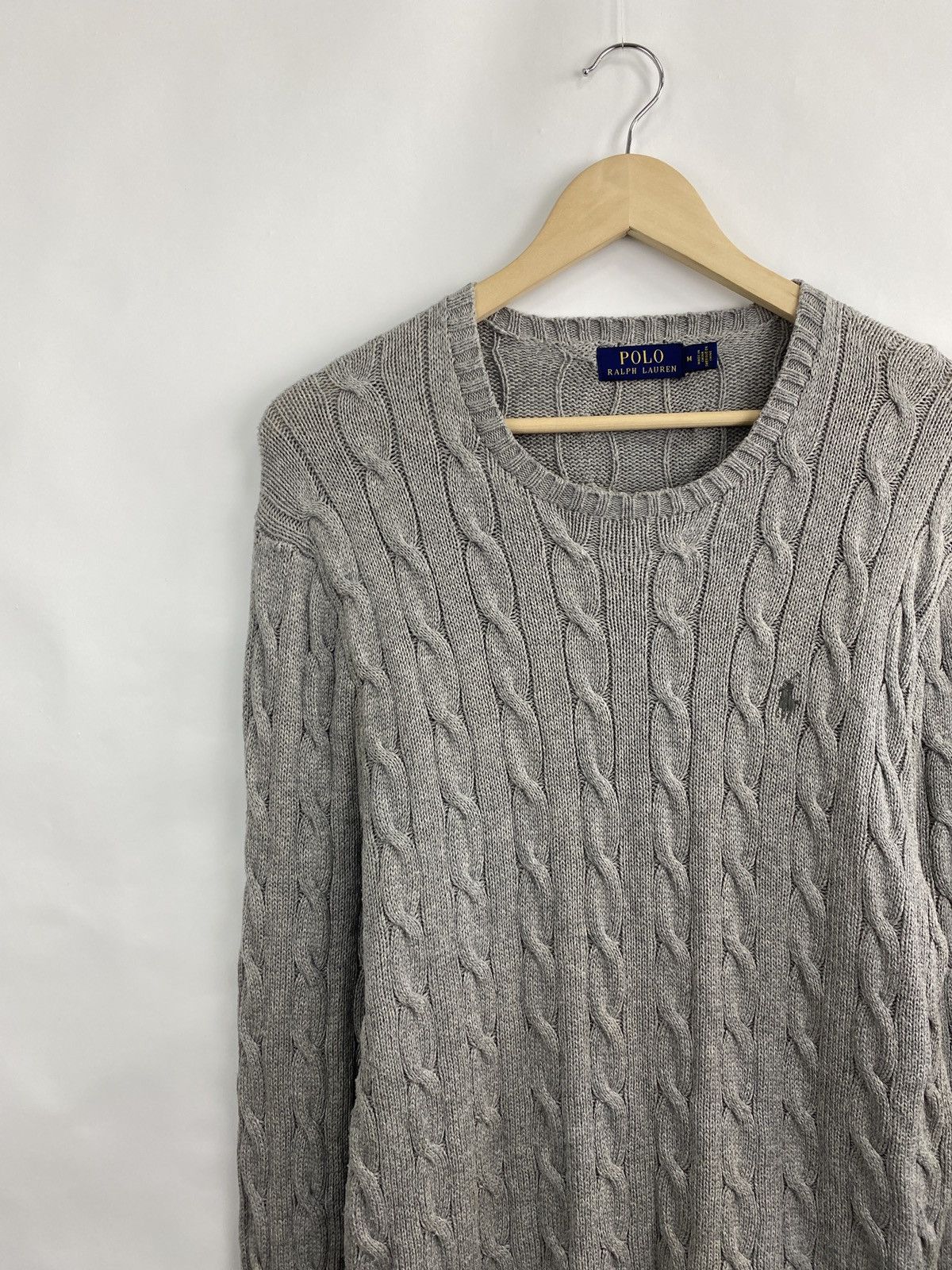Polo Ralph Lauren 🇺🇸 Vintage Ralph Lauren Knitted Sweater Rare Retro Aran Size US M / EU 48-50 / 2 - 2 Thumbnail