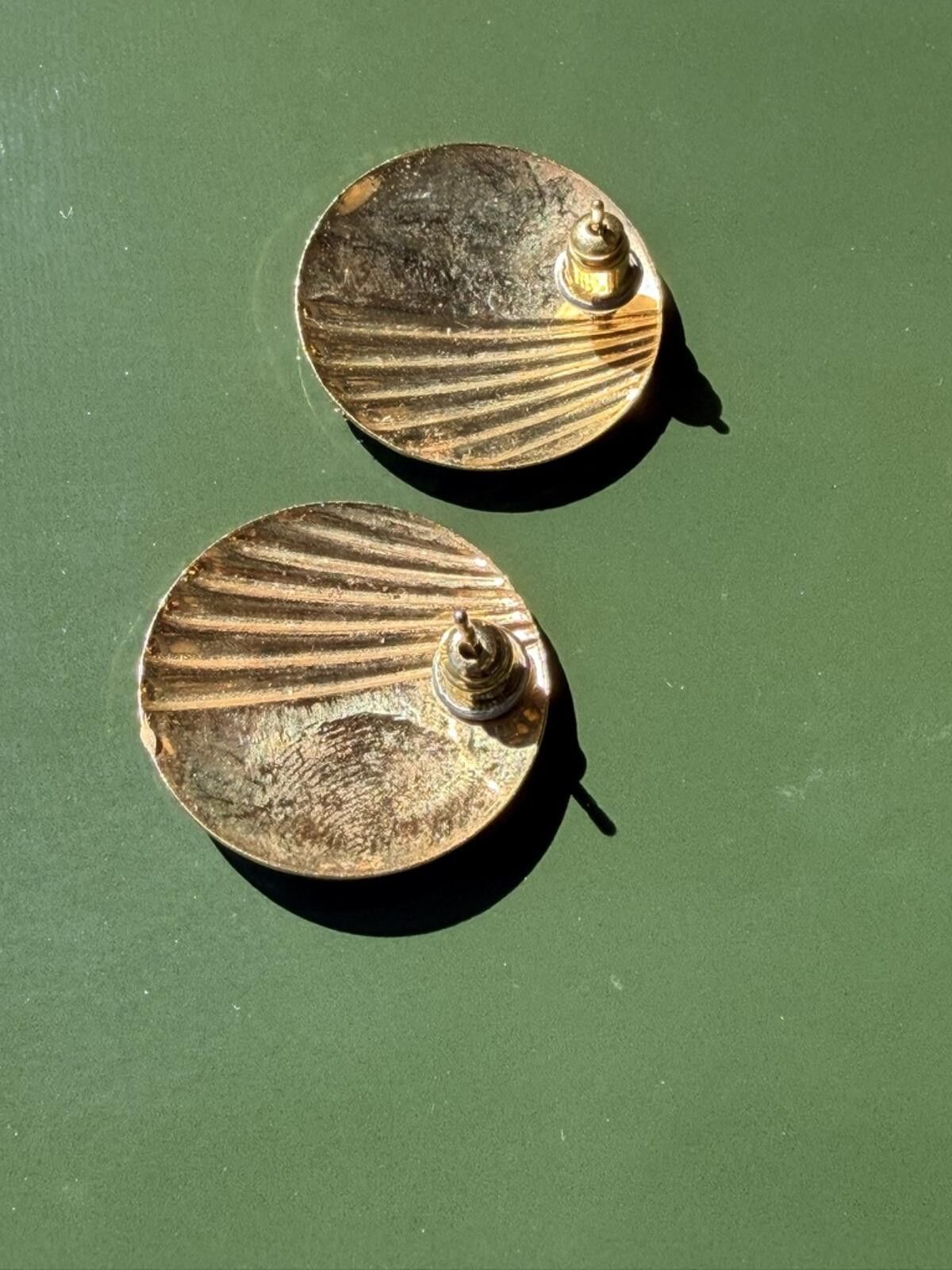 Other 80’s Vintage Geometric Enamel Earrings Size ONE SIZE - 2 Thumbnail