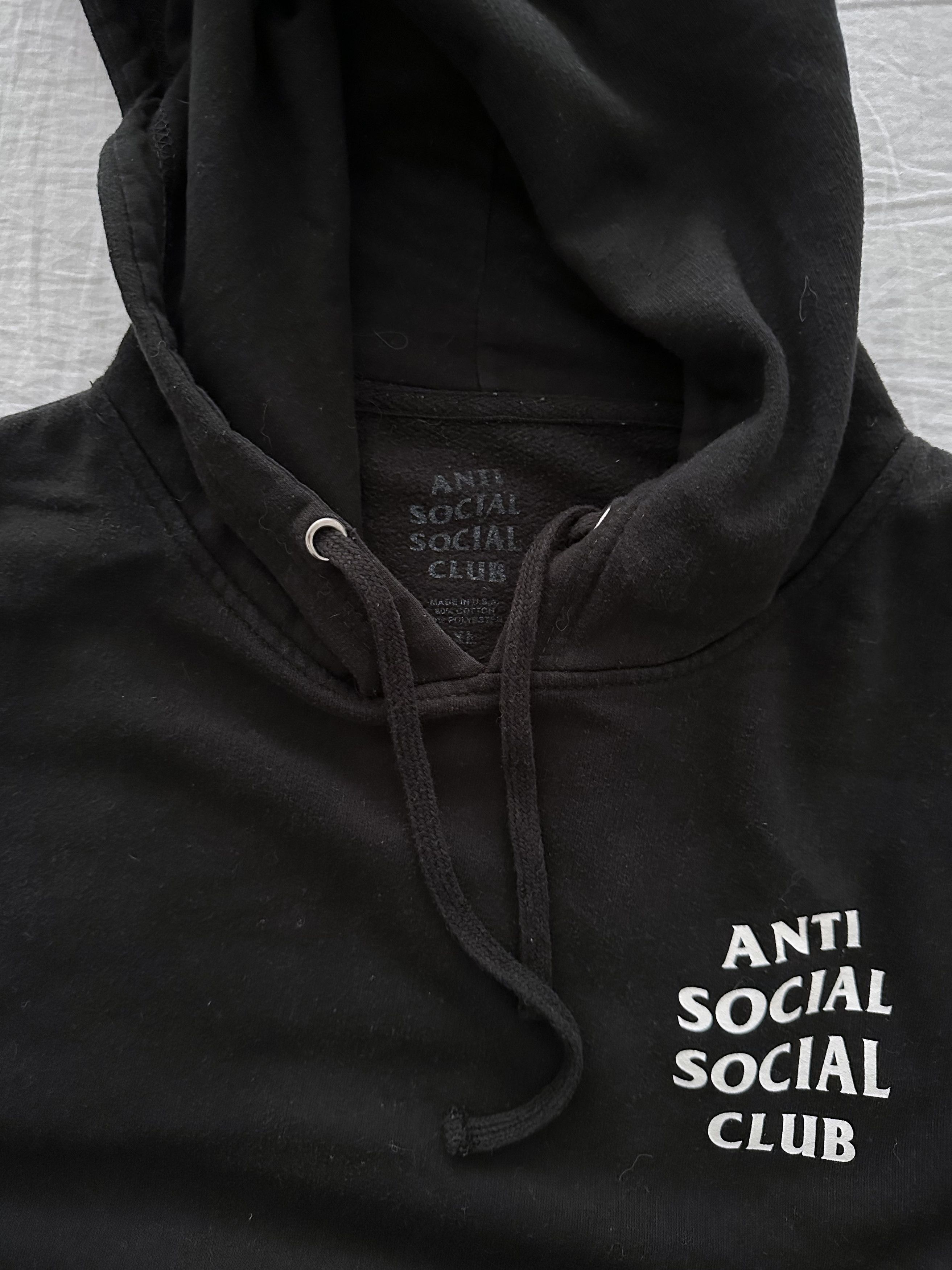 Anti Social Social Club Anti Social Social Club Hoodie Black Size US XL / EU 56 / 4 - 3 Thumbnail