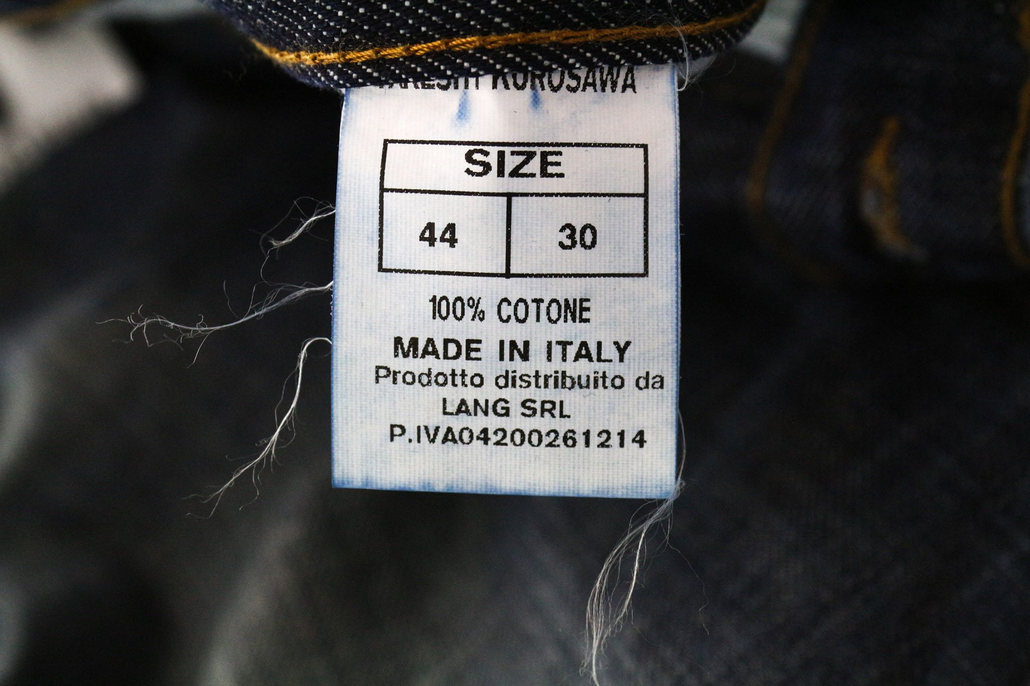 Takeshy Kurosawa W30 Dark Blue Slim Washed Cotton Jeans 75199 Size US 30 / EU 46 - 5 Thumbnail