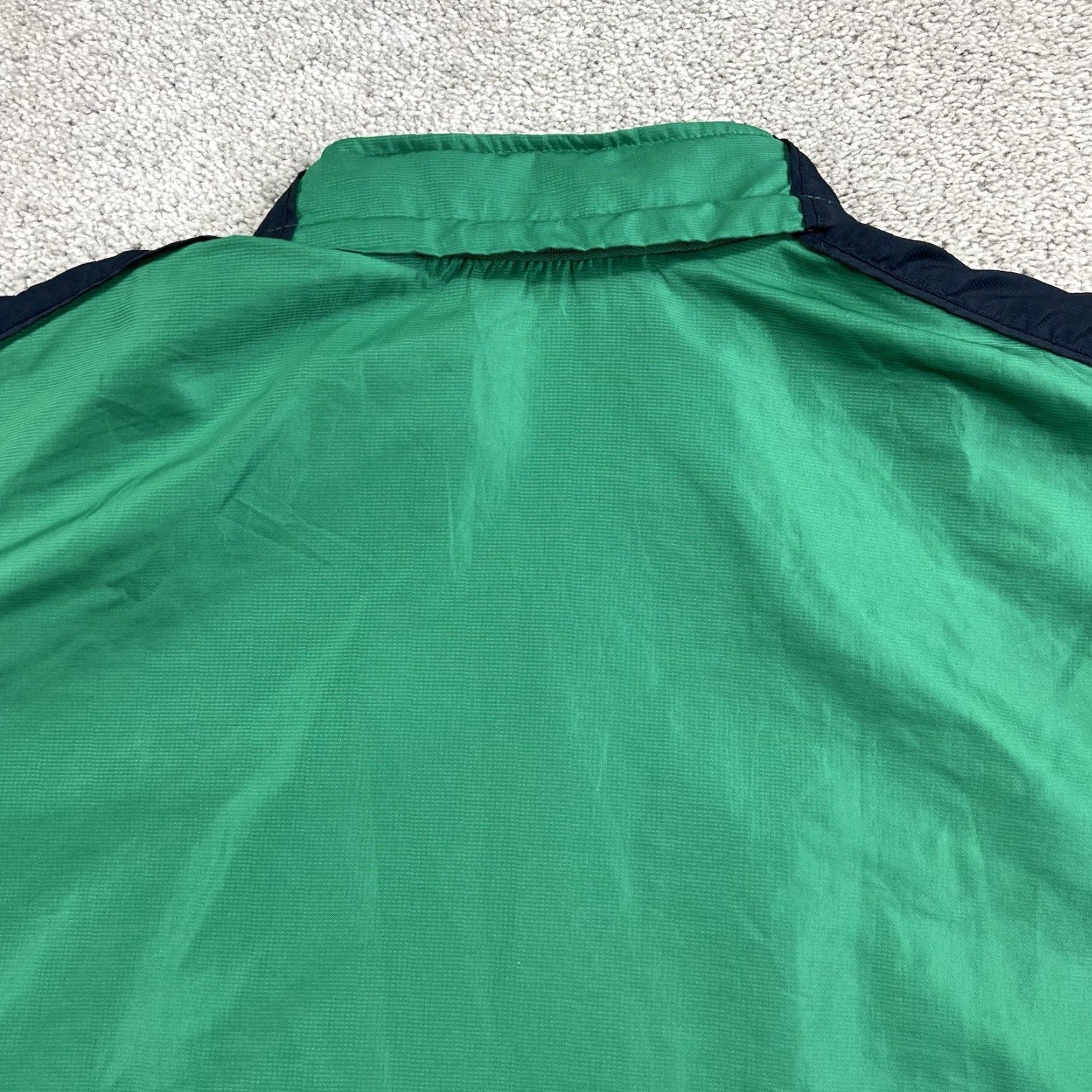 Adidas Adidas Windbreaker Jacket Men’s XL Green Navy Blue Full Zip Hooded Pockets Lined Logo Zip Size US XL / EU 56 / 4 - 7 Thumbnail