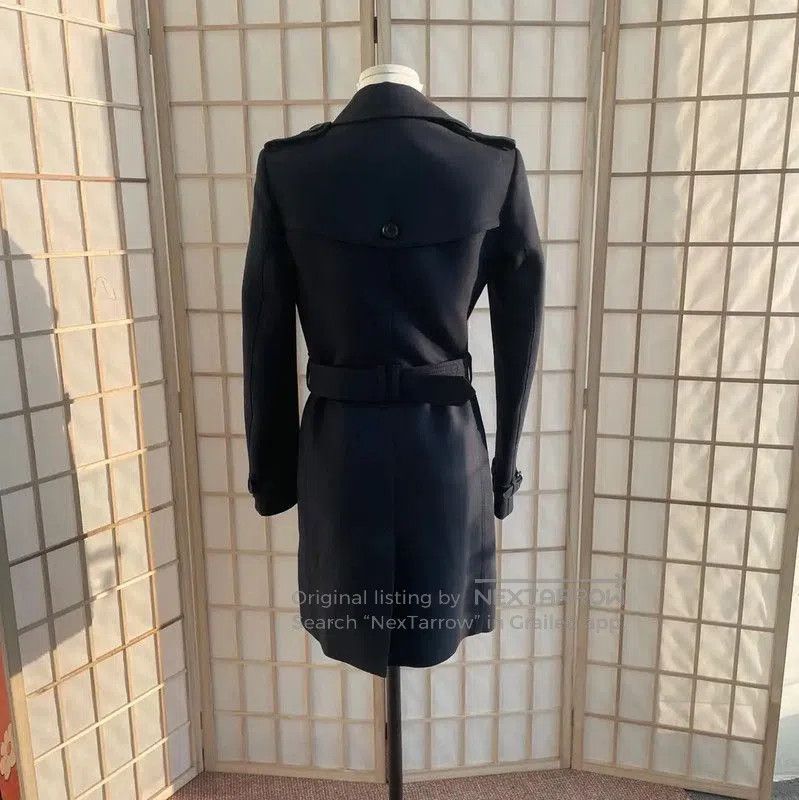 Burberry Burberry Black Cotton Women's Trench Coat. Size S / US 4 / IT 40 - 2 Thumbnail