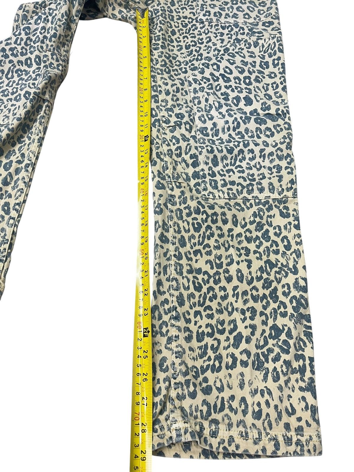 Japanese Brand Vintage Pilcro Jeans Leopard Pattern Fullprint Double Knee Size US 33 - 15 Thumbnail