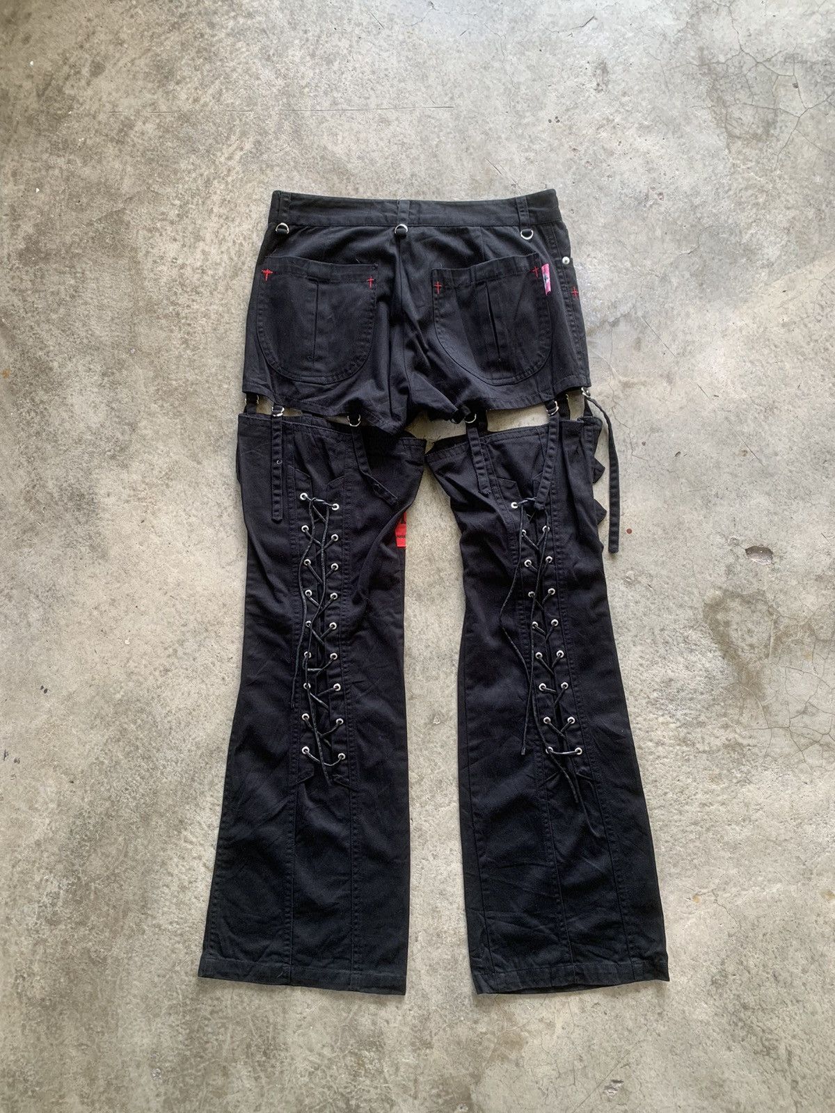 Japanese Brand Mad Punk Chaos Bondage Design Pants Size US 30 / EU 46 - 9 Thumbnail