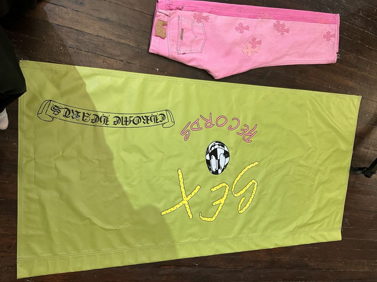 Chrome Hearts × Matty Boy CHROME HEARTS HUGE SEX RECORDS MATTY BOY FLAG BANNER Size ONE SIZE - 10 Thumbnail