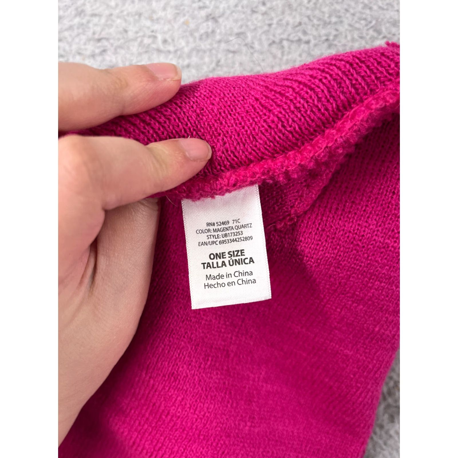 Walmart Walmart Beanie Hat Adult One Size Pink Solid Knit Acrylic Ski Unisex Size ONE SIZE - 5 Thumbnail
