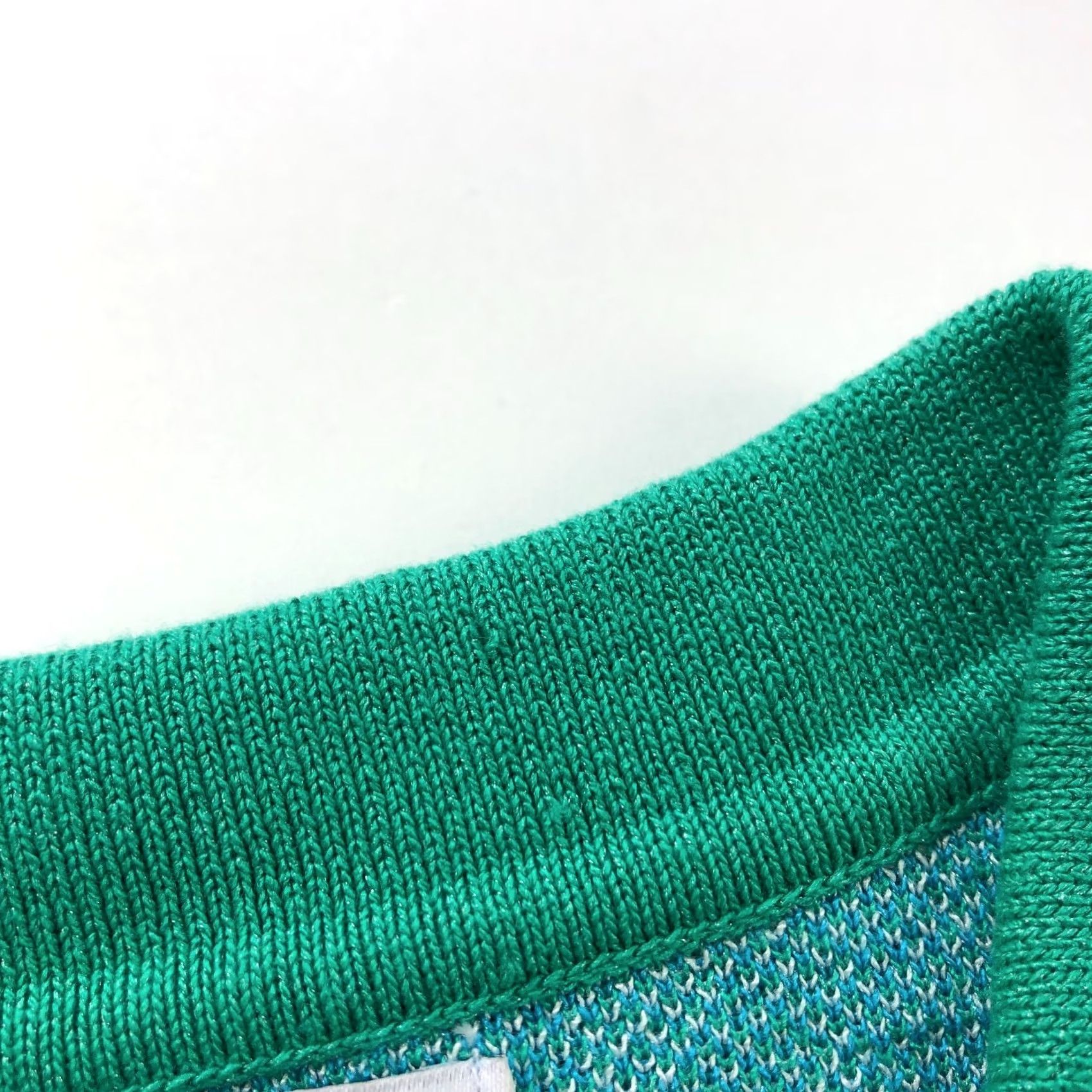 Vintage Suncoo Paris XS/S (Size T1) Collared Polo Sweater All Over Print Blue HRJ Size S / US 4 / IT 40 - 2 Thumbnail