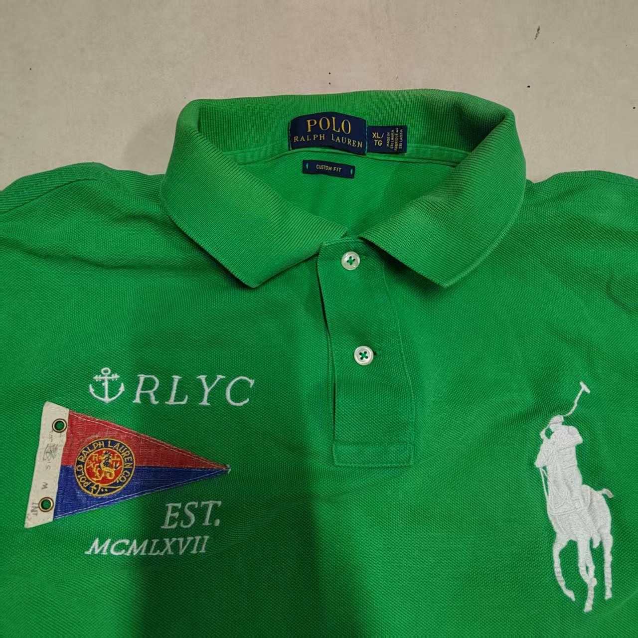 Polo Ralph Lauren Genuine Ralph Lauren RLYC sailing series green polo Size US XL / EU 56 / 4 - 2 Thumbnail