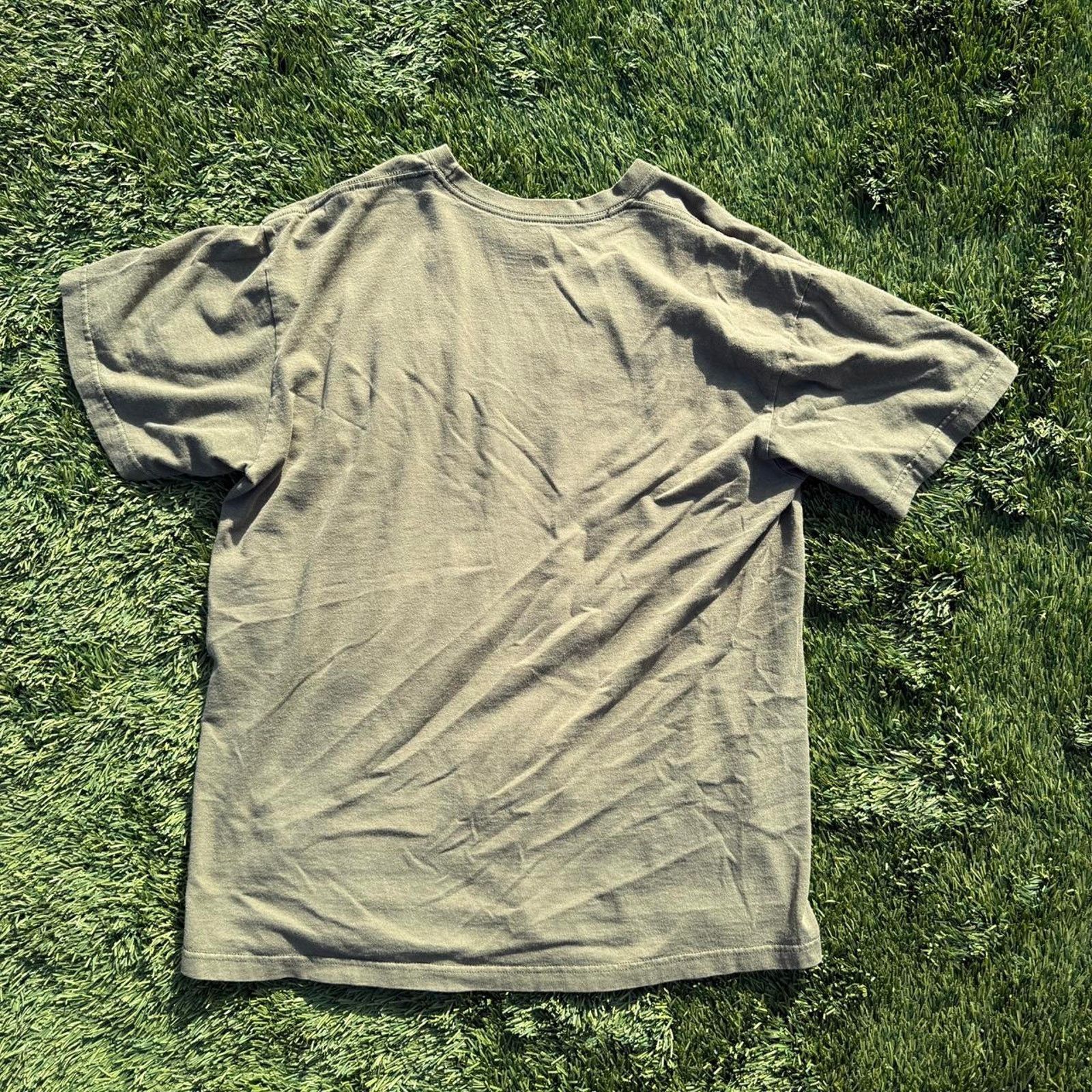 Nike Vintage 00s Nike Swoosh Tee Green Embroidered Size L Men's Size US L / EU 52-54 / 3 - 4 Thumbnail