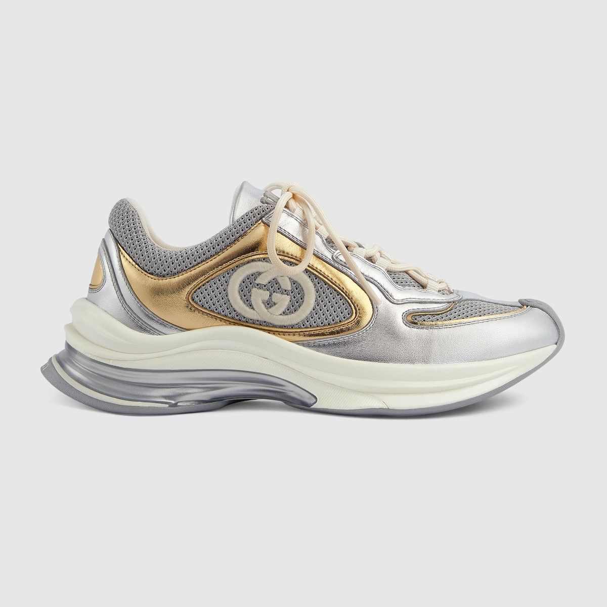Gucci o1s1wg110225 Women's Gucci Run Sneakers in Multicolor Size US 5 / IT 35 - 1 Thumbnail