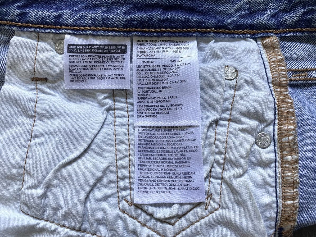 Levi's Vintage Clothing Levi’s Customized Tapered 501 CT Torn Distressed Jeans Denim Size 26" / US 2 / IT 38 - 12 Thumbnail