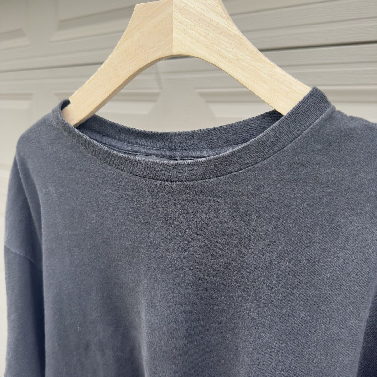 Vintage Vintage Faded Black Wide Boxy Cropped Shirt ERD Grunge Size US M / EU 48-50 / 2 - 5 Thumbnail