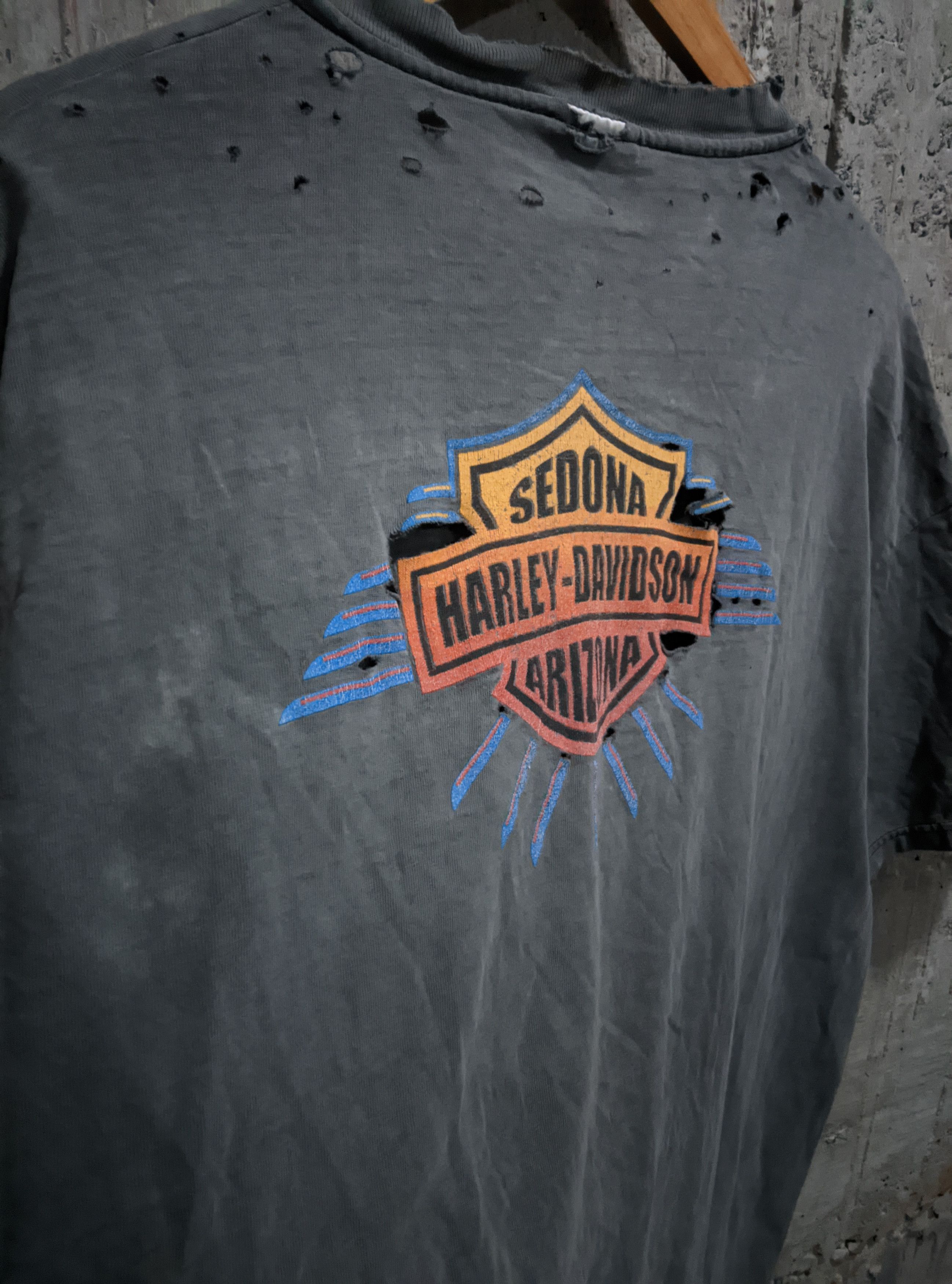 Harley Davidson Vintage 90s thrashed Harley Davidson hemp And hawg Size US XL / EU 56 / 4 - 6 Thumbnail