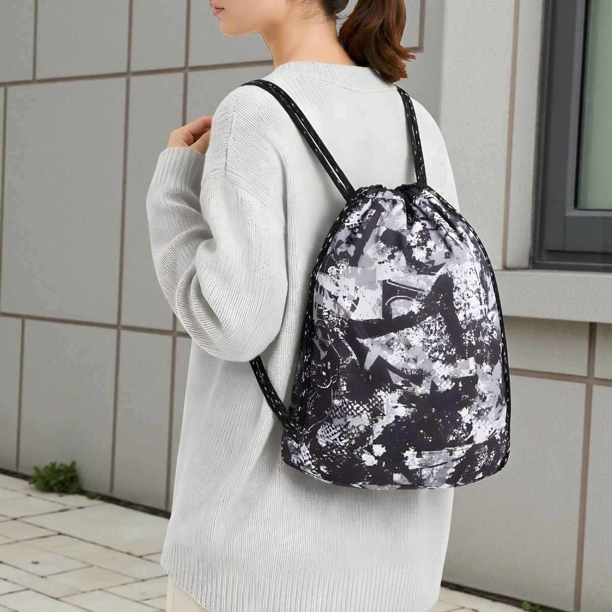 Dakine DaKine Unisex Black White Street Art Cinch 16 L Pack Size ONE SIZE - 3 Thumbnail