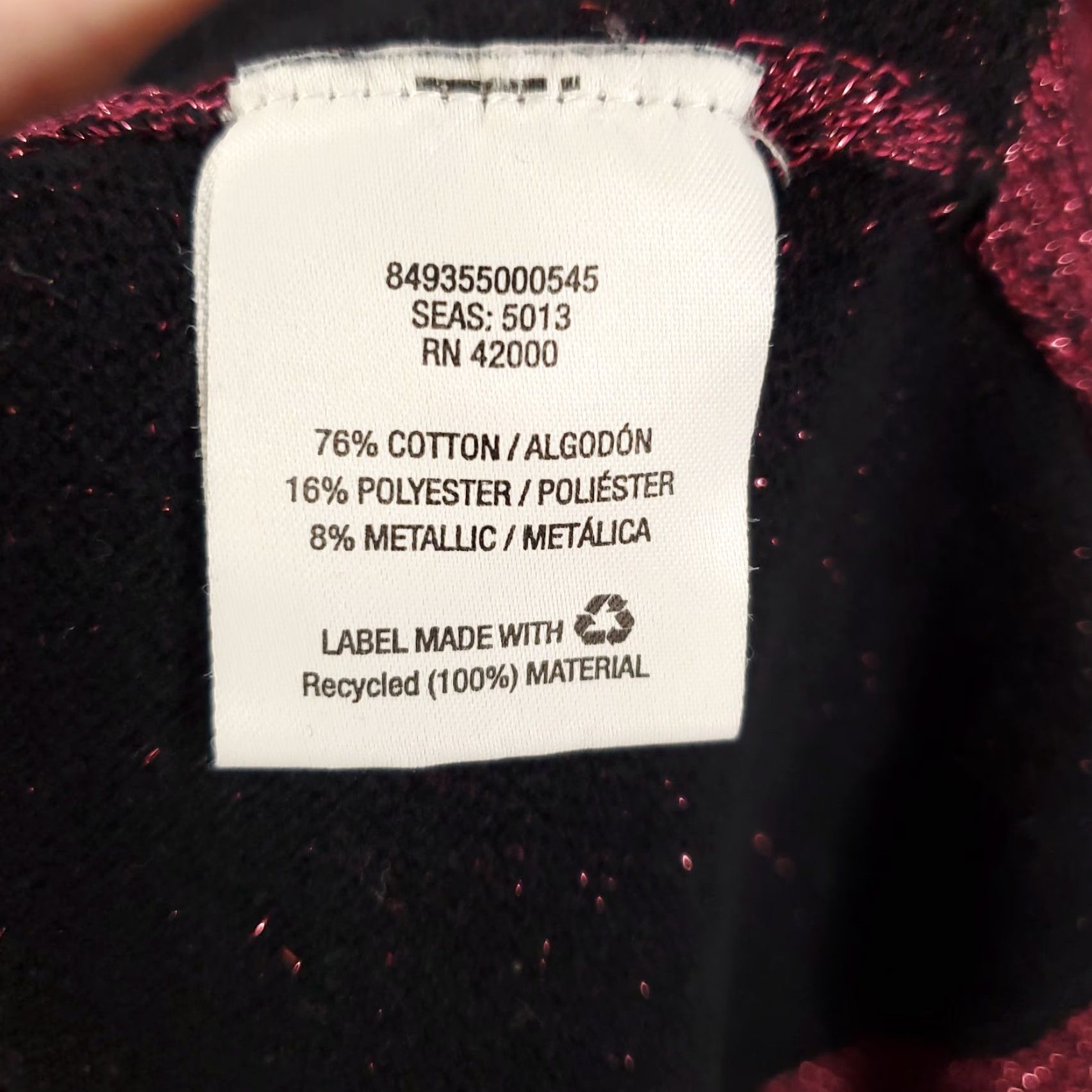 Vintage Womens Chico's Sweater Pullover Knit Shimmer Red 1X Plus Size Boat Neck Long Sleeve Casual Vintage No Size XL / US 12-14 / IT 48-50 - 6 Thumbnail