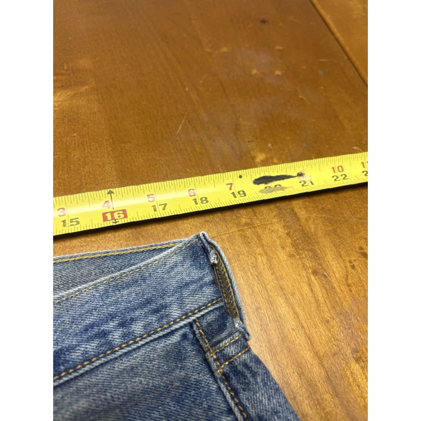 Levi's VINTAGE Levi’s 501 Jeans - 34x30 - Medium Dark Wash Denim, 5-Pocket, Button Closure, Straight Fit, Mens (USA) Size US 34 / EU 50 - 2 Thumbnail