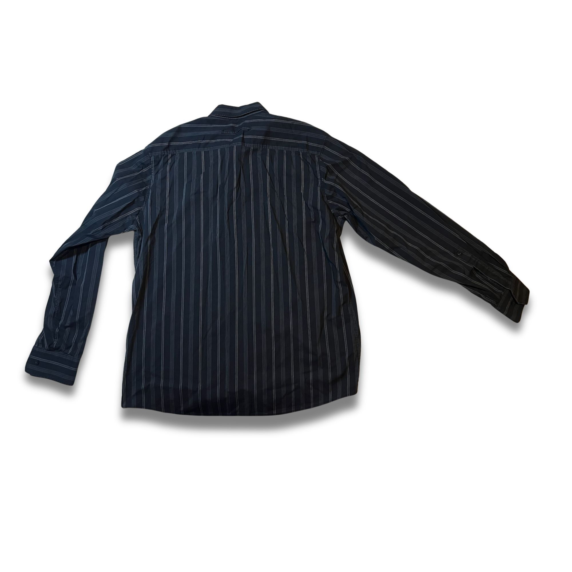 Mexx Mexx Mens Striped Button-Down Shirt XXL Navy & White Long Sl Size US XXL / EU 58 / 5 - 3 Thumbnail