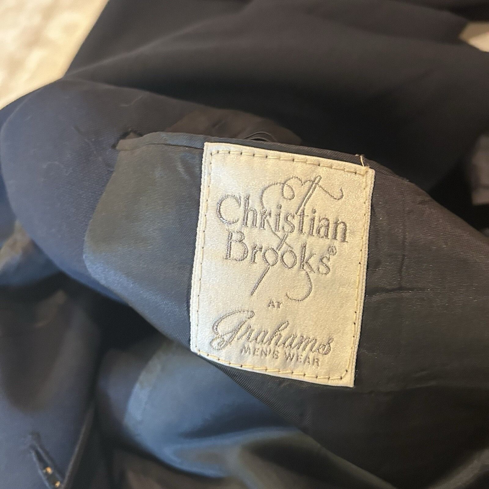 Vintage Blue Christian Brooks Blazer, Great Condition, Made In The U Size 36S - 2 Thumbnail