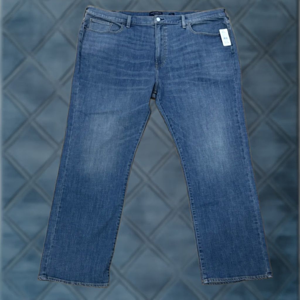 Lucky Brand Lucky Brand Jeans Mens 48x34 Blue Relaxed Straight Leg 181 Dark Denim Logo Pockets NWT Size US 32 / EU 48 - 1 Thumbnail