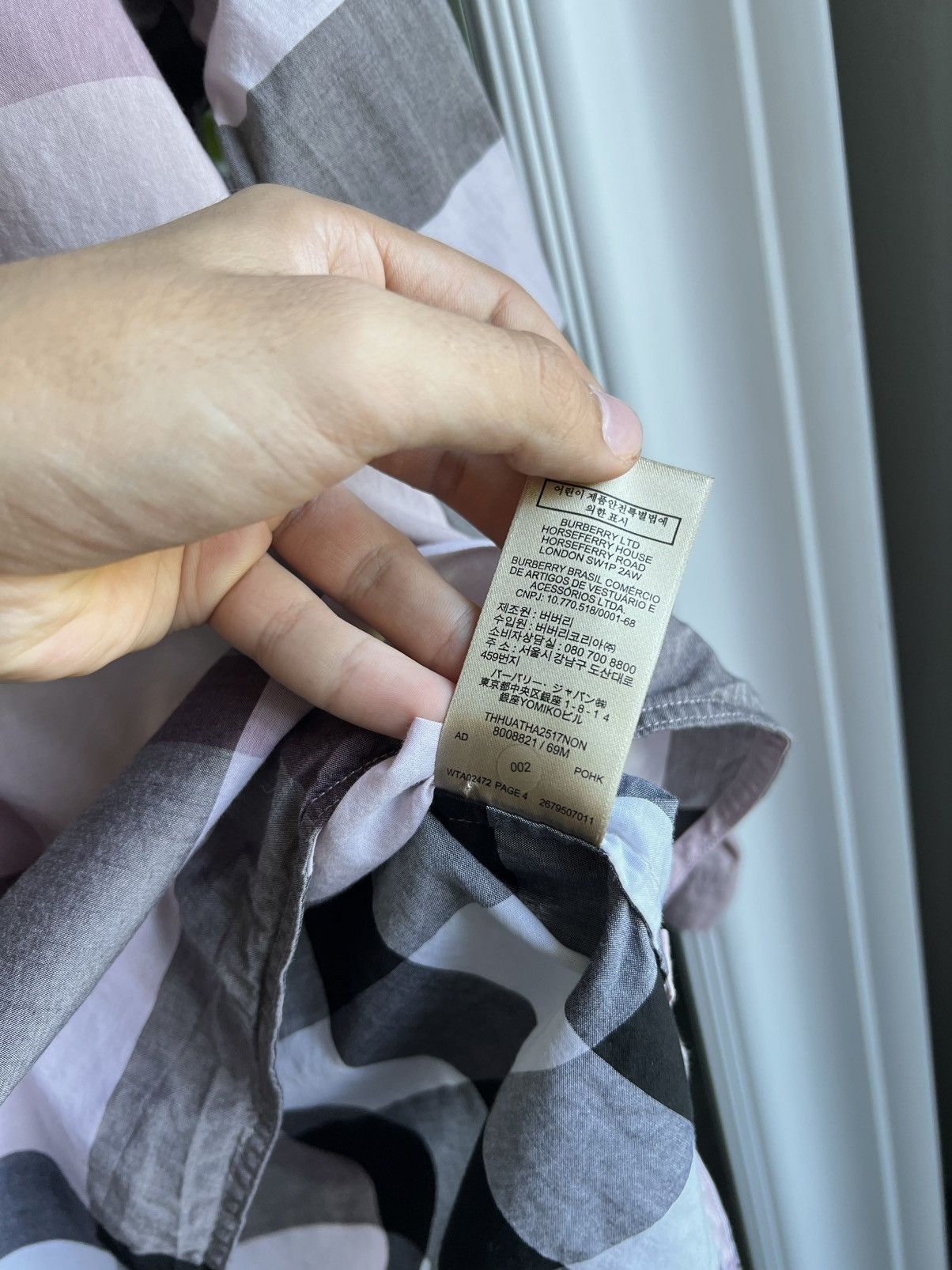 Burberry Burberry Pink House Check Cotton Shirt Grandad Collar Size M Size M / US 6-8 / IT 42-44 - 14 Thumbnail