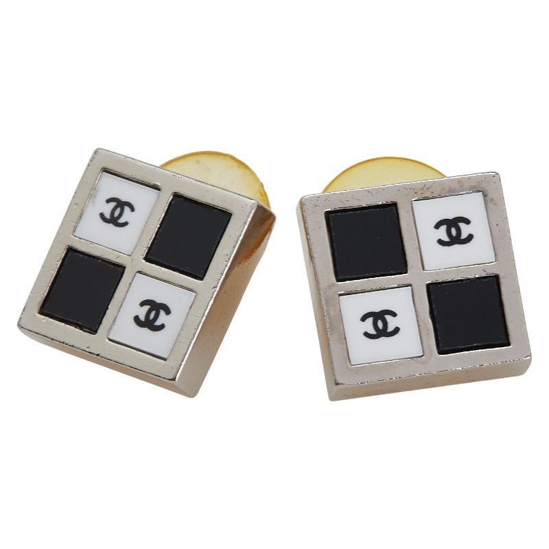 Chanel Chanel Coco Mark Square Earrings Metal Earrings DUTY FREE for USA