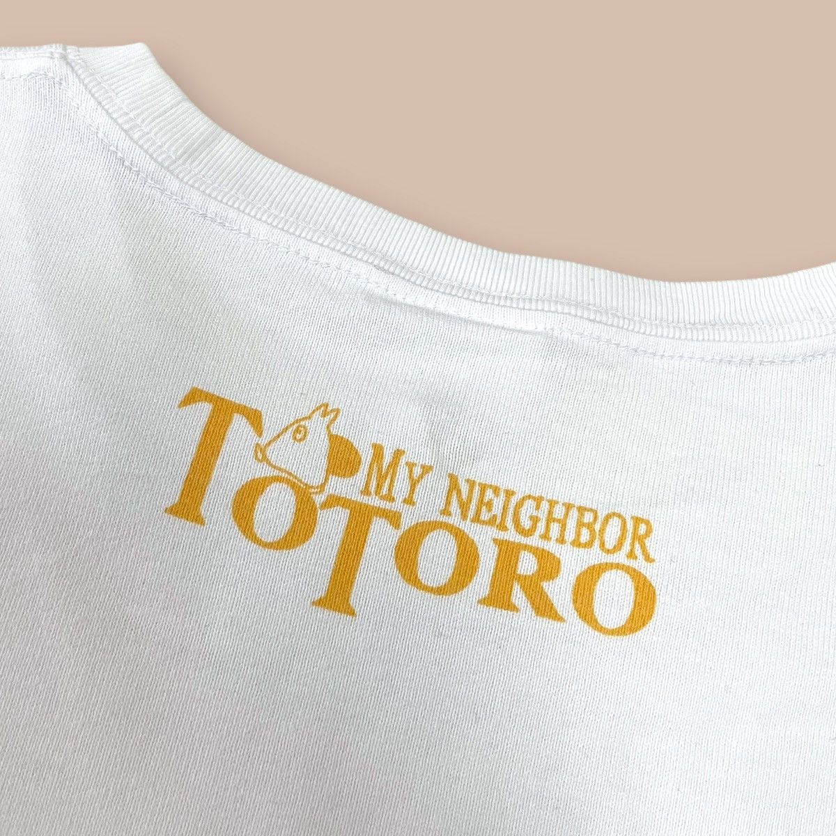 Anime Studio Ghibli "My Neighbor TOTORO" White Tee Size US L / EU 52-54 / 3 - 4 Thumbnail