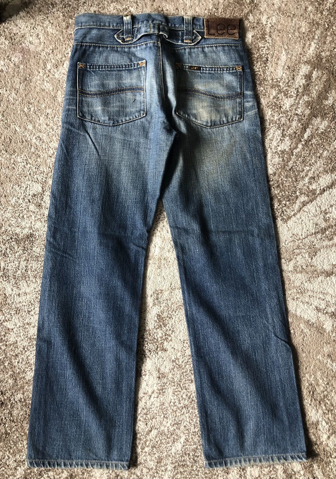 Jean Baggy Jeans Vintage Lee Rider half Selvedge Jeans Size US 32 / EU 48 - 2 Thumbnail